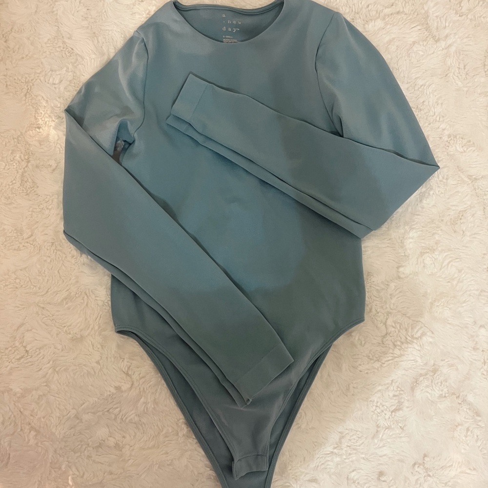a new day Blue Long Sleeve Bodysuit